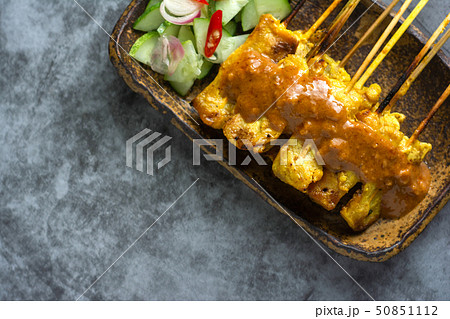 Pork Satay Thai Recipe. 50851112