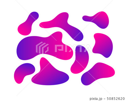 Set of abstract liquid elements. 50852620