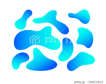Set of abstract liquid elements. 50852622
