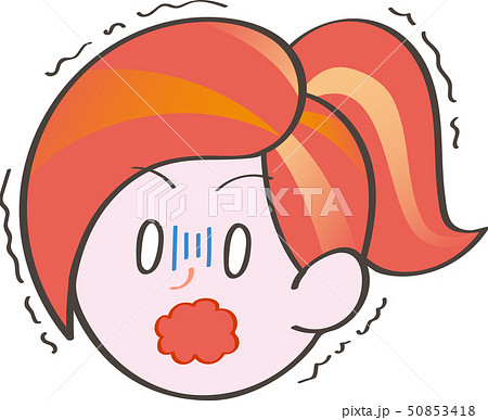 女性　顔　表情 50853418