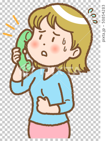 電話で話す女性 電話で話す女性 50854283
