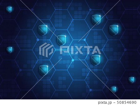 Online data protection shield and abstract 50854690