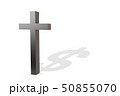 Christian cross, shadow in the shape of a dollar 50855070