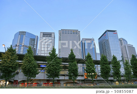 日本の東京都市景観 品川の超高層ビル群などを望む 日本の東京都市景観 品川の超高層ビル群などを望む 50855087