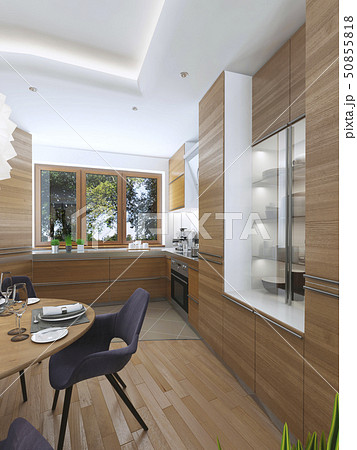 Modern kitchen in the dining room Contemporary 50855818