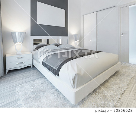 Bedroom In Contemporary Style のイラスト素材