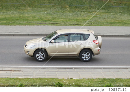 Passenger car beige in the city 50857112