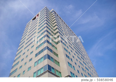 盛岡風景　マリオス　盛岡地域交流センター　空バック 50858046