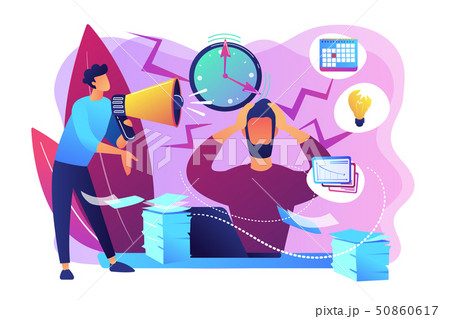 Stress concept vector illustration 50860617