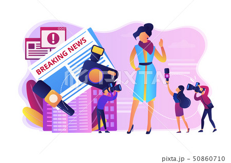 Yellow press concept vector illustration 50860710