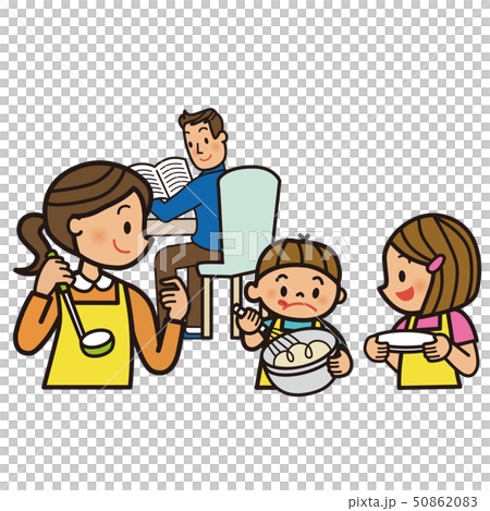 Family preparing food 50862083