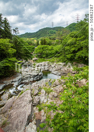 秋川渓谷の新緑 石舟橋から 秋川渓谷の新緑 石舟橋から 50862287