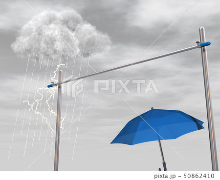 雷　稲妻　天気 50862410