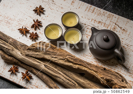 中国茶セット　Chinese tea set of beauty and health 50862549