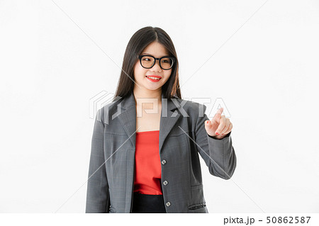 Asian woman in casual dress Asian woman in casual dress 50862587