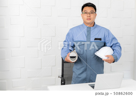 Asian man working 50862600