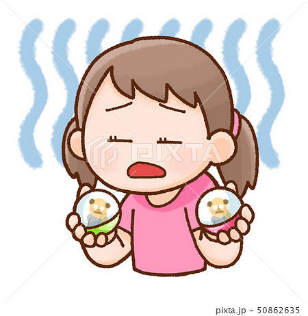 女の子のイラストのイラスト素材