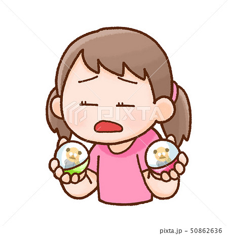 女の子のイラストのイラスト素材