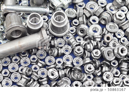 small bolts and nuts by manufacturing process 50863167
