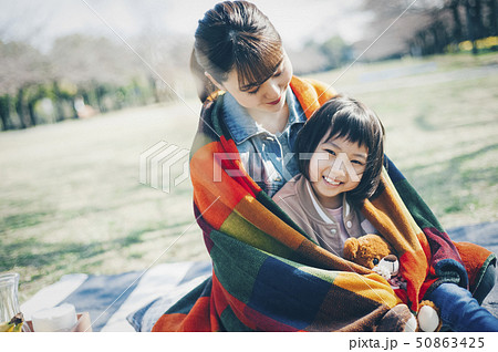 桜　春　親子　お花見 50863425