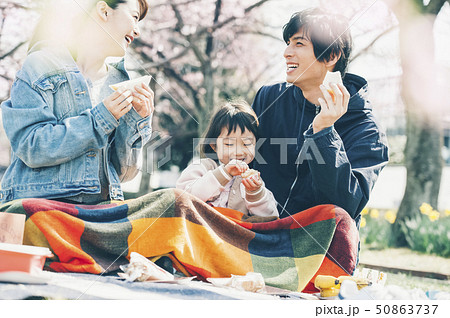 桜　春　親子　お花見 50863737