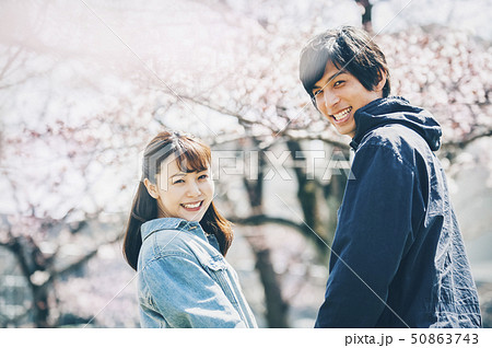 桜　春　カップル　夫婦 50863743
