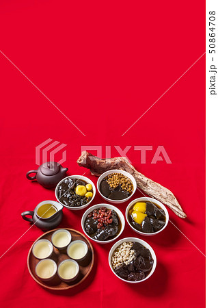 中国茶セット Chinese tea set of beauty and health 中国茶セット Chinese tea set of beauty and health 50864708