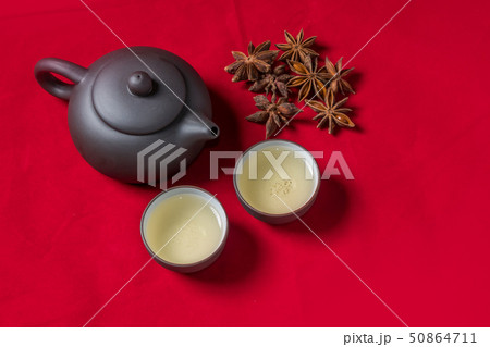 中国茶セット　Chinese tea set of beauty and health 50864711