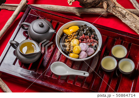 中国茶セット　Chinese tea set of beauty and health 50864714