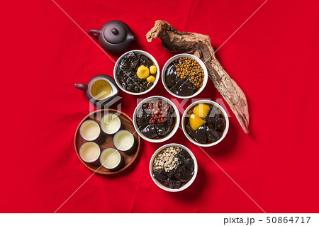 中国茶セット Chinese tea set of beauty and health 中国茶セット Chinese tea set of beauty and health 50864717
