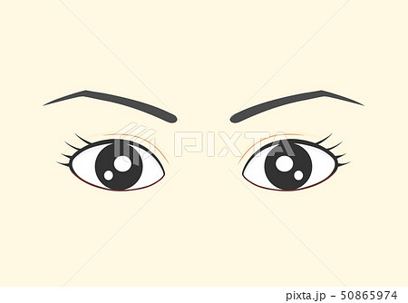 有料イラスト素材 女性の顔 細眉と瞳 2イラスト イラスト素材を作ってるブログ