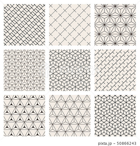 地紋 幾何学模様のイラスト素材