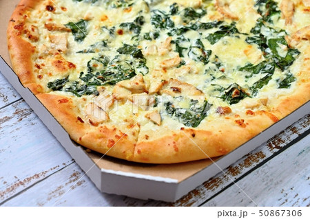 Close-up photos of food. Delicious fresh pizza 50867306
