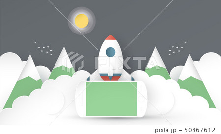 Vector illustration with start up concept. 50867612