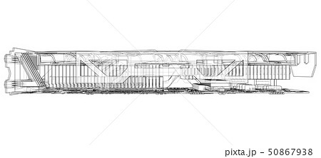 Gpu Card Outline. Vector Gpu Card Outline. Vector 50867938
