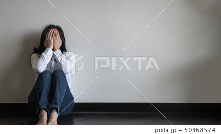 Panic attack woman, stressful depressed emotional  Panic attack woman, stressful depressed emotional  50868574