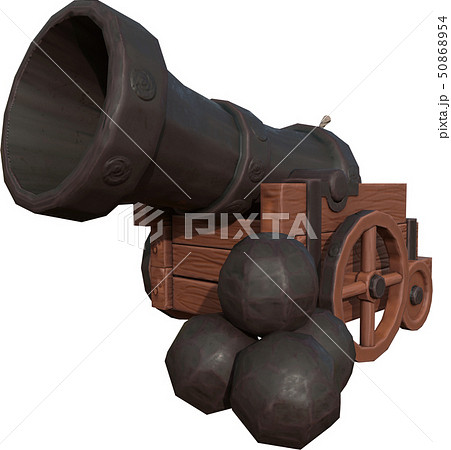 中世の大砲のイラスト素材