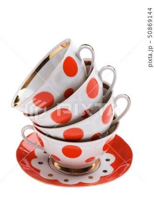 set of empty teacup 50869144
