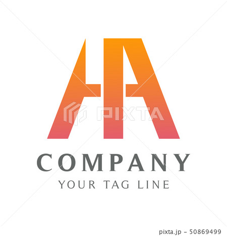 abstract HA logo, with color gradation 50869499