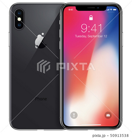 new phone front and black vector drawing eps10 format isolated on white background new phone front and black vector drawing eps10 format isolated on white background 50913538