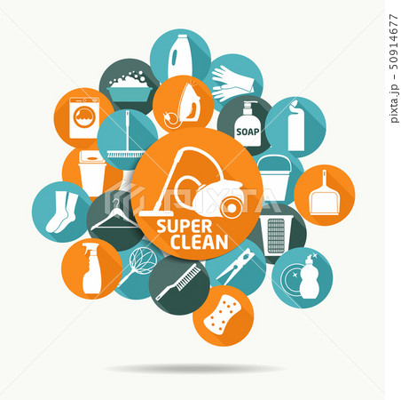Cleaning background illustration. 50914677