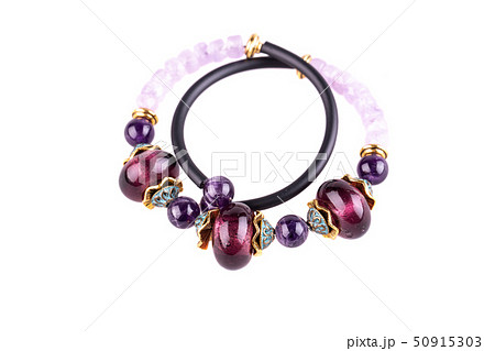 An amethyst bracelet with beads from a natural  50915303