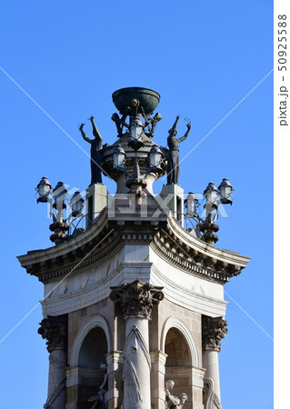 バルセロナ スペイン広場のモニュメントの写真素材 バルセロナ スペイン広場のモニュメントの写真素材