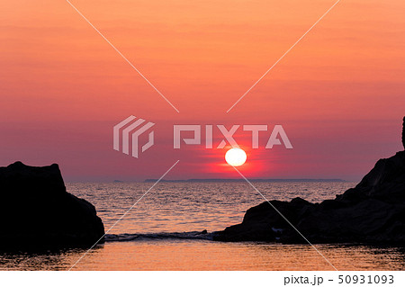 山形県　夕焼け 50931093