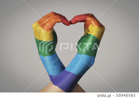 rainbow heart 50940563