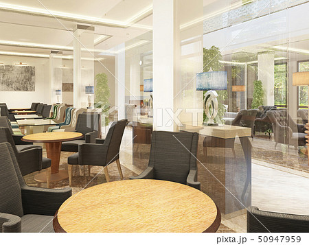 Luxury design breakfastroom in the building of the Luxury design breakfastroom in the building of the 50947959