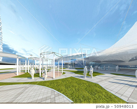 Design construction in the park area in the Design construction in the park area in the 50948013
