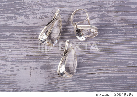 Magnificent earrings and a ring from the purest Magnificent earrings and a ring from the purest 50949596