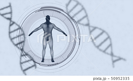 Dna Mri スキャン 先進医学 人体 ノーベル賞 Spi 細胞 医学のイラスト素材