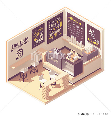Vector isometric small coffeehouse 50952338